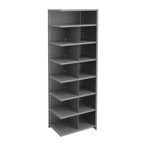Metalware RK456 Interlok Shelving Unit, Steel, Boltless, Add-On, 36" W x 100" H x 18" D