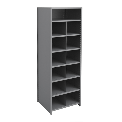 Metalware RK459 Interlok Shelving Unit, Steel, Boltless, Starter, 36" W x 100" H x 24" D