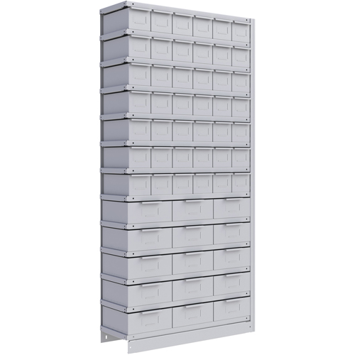 Metalware RK987 Interlok Shelving Unit, Steel, Boltless, 800 lbs. Capacity, 36" W x 76" H x 18" D
