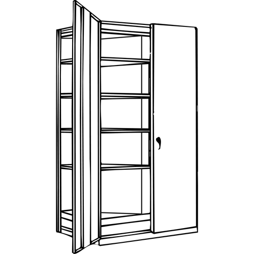 Metalware RK916 Interlok Shelving Unit, Steel, Boltless, 800 lbs. Capacity, 36" W x 88" H x 24" D