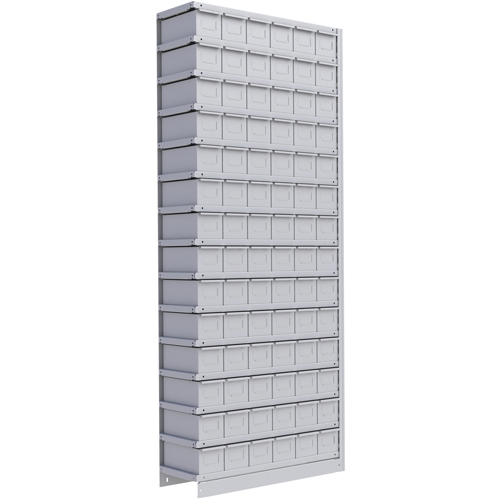 Metalware RK929 Interlok Shelving Unit, Steel, Boltless, Add-On, 36" W x 88" H x 12" D