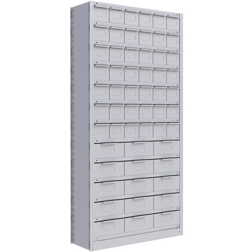 Metalware RK986 Interlok Shelving Unit, Steel, Boltless, 800 lbs. Capacity, 36" W x 76" H x 12" D