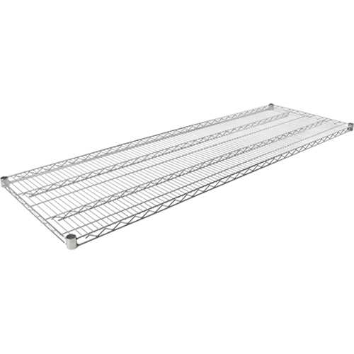 KLETON RL042 Wire Shelf for Heavy-Duty Chromate Wire Shelving, 60" W x 24" D, 600 lbs. Capacity