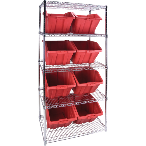 Kleton Wire Shelving Units With Storage Bins Rl826 Chrome Kleton Wire Shelving Units With Storage Bins Rl826 Chrome Shelf Unit Tenaquip