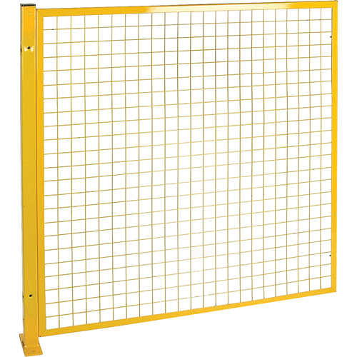 KLETON RL849 Protecteur de p&eacute;rim&egrave;tre de style treillis, 4' h x 4' la, Jaune