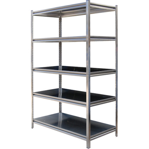 Vestil LWSS-2436 Stainless Steel Solid Rivet Shelving , Stainless Steel, Bolted, Starter, 36" W x 72" H x 24" D