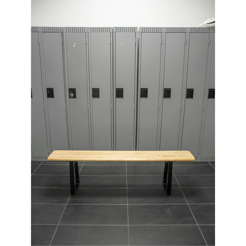 Kleton RL871 Locker Room Bench, Wood, 48" L x 91/4" W x 161/2" H