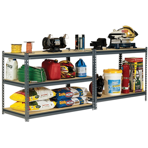 Edsal UR2436 UltraRack Heavy-Duty Shelving, Steel, Boltless, Starter, 36" W x 72" H x 24" D
