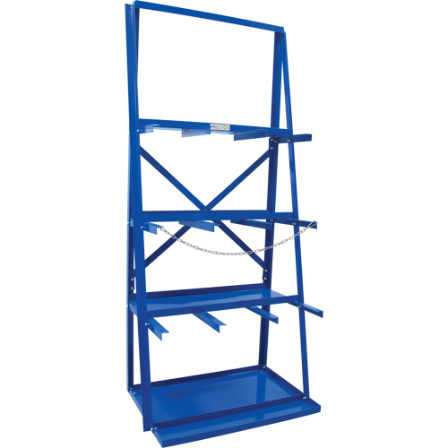 KLETON RL922 R&acirc;telier de rangement pour barre, Vertical, 3 Niveaux, 36" la x 24" p x 84" h, 3000 lb Cap.