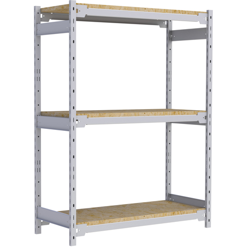 Metalware RN002 &eacute;tag&egrave;re-classeur de grande largeur, Acier, 3 Tablettes, 42" la x 18" p x 60" h