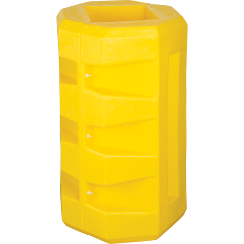 Diversified Plastics Inc. CP-8X10 Protecteurs de colonne, Ouverture int&eacute;rieure 8-1/4" x 10-1/4", 23-1/2" lo x 23-1/2" la x 39-1/2" h, Jaune