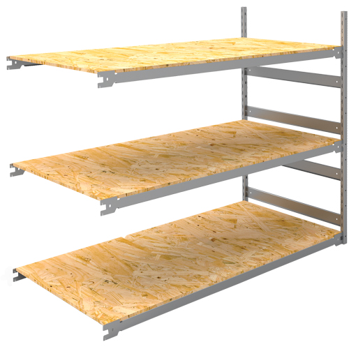 Metalware RN137 Wide Span Record Storage Shelving, Steel, 3 Shelves, 72" W x 32" D x 60" H, Add-On Kit
