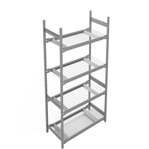 Metalware RN579 Wide Span Storage Shelving, Steel, Boltless, Starter, 42" W x 84" H x 18" D