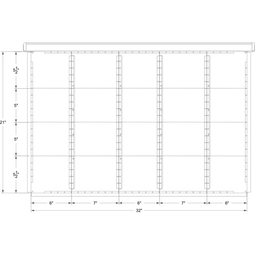 Metalware DR32448L-28-0621L Interlok Integrated Modular Drawer