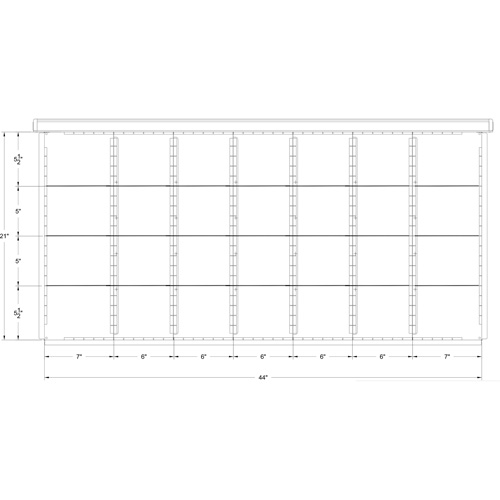 Metalware RN745 Interlok Integrated Modular Drawer System