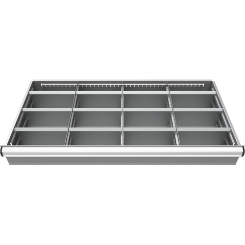 Metalware DR62448L-16-0312L Cabinet d'entreposage &agrave; tiroirs int&eacute;gr&eacute; Interlok