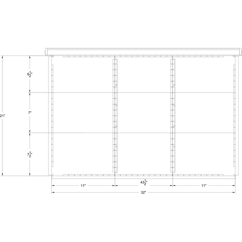Metalware RN736 Interlok Integrated Modular Drawer System