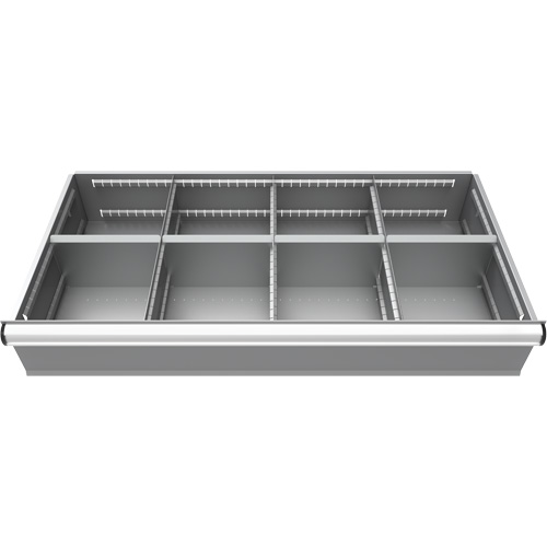 Metalware DR82448L-08-0304L Cabinet d'entreposage &agrave; tiroirs int&eacute;gr&eacute; Interlok