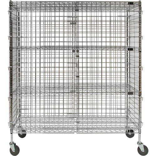 KLETON RN805 Chariot de s&eacute;curit&eacute;, Chrom&eacute;, 60" x 69" x 24", Capacit&eacute; 500 lb