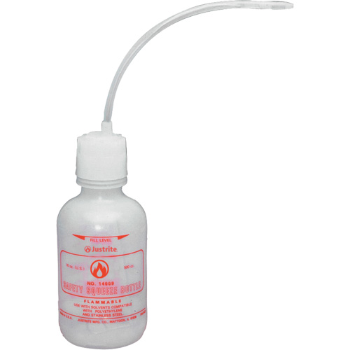 Justrite 14011 Flacons pressables pour liquides inflammables, 32 oz