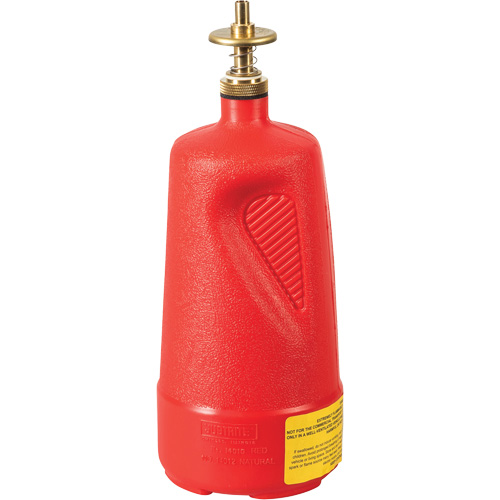 Justrite 14010 Dispenser Bottles, 1 qt., FM Approved