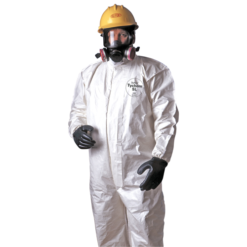 Dupont Personal Protection SL120BLG Tychem® 4000 Coveralls, Large, White