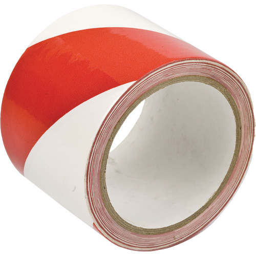 Brady 55297 Marking Tape, 3" x 54', Vinyl, Red and White