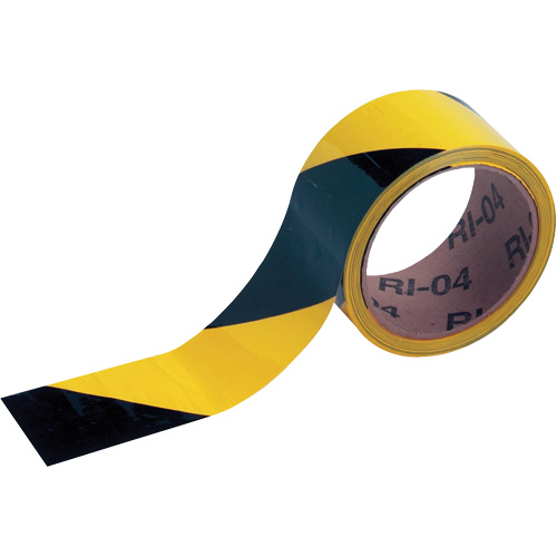 Brady 55302 Ruban de marquage, 2" x 54', Vinyle, Noir et jaune