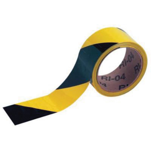Brady 55302 Marking Tape, 2" x 54', Vinyl, Black and Yellow