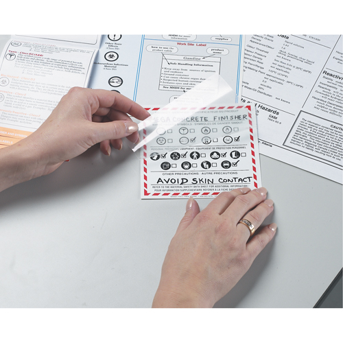 Brady 08662 OTS WHMIS Labels, Vinyl, Sheet, 4" L x 2" W