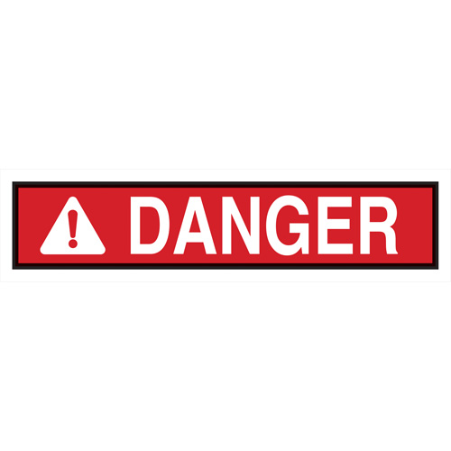 Brady 88063 Enseigne Danger, 5" x 14", Polyester, Anglais avec pictogramme
