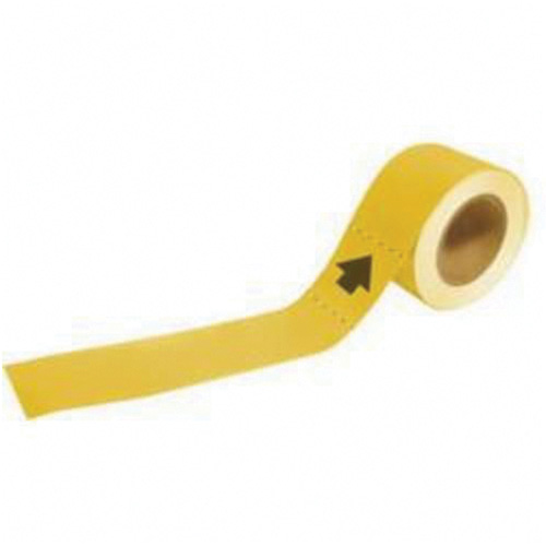 Brady 20483 Blank Pipe Markers with Arrows, Self-Adhesive, 1" H x 8" W, Black on Yellow