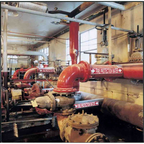 Brady 5706-HPHV "High Pressure Steam" Pipe Marker, Fibreglass Carrier with Clips, 4" H x 24" W, Black on Yellow