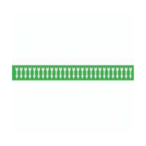 Brady 91884-PK Arrow Semi-Conductor & Chemical Pipe Markers, Self-Adhesive, 1/2" H x 2-1/4" W, White on Green