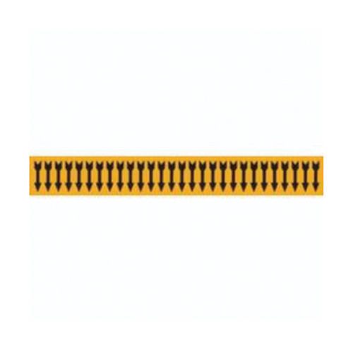Brady 91887-PK Arrow Semi-Conductor & Chemical Pipe Markers, Self-Adhesive, 1/2" H x 2-1/4" W, Black on Orange