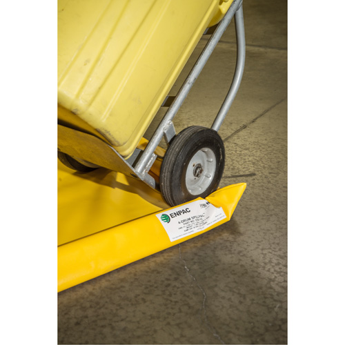 Enpac 5755-YE Spillpal Flexible Workstations Without Grates, 14 US gal. Capacity, 4' W x 2' L x 3" H, Foam Wall