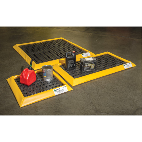 Enpac 5750-YE Postes de travail flexibles Spillpal sans grille, Capacit&eacute; 7 gal. US, 2' la x 2' lo x 3" h, Paroi en mousse