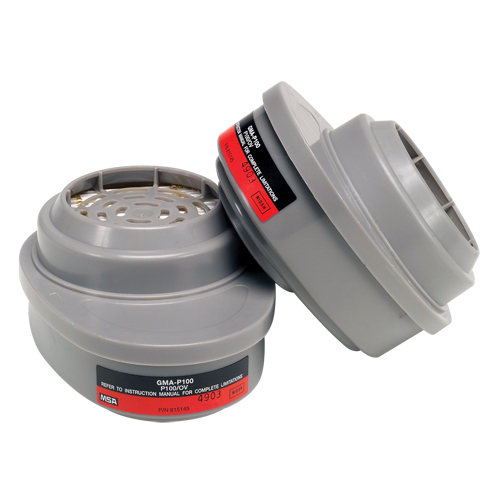 MSA 815362 Advantage&reg; Respirator Cartridges, Gas/Vapour Cartridge, Organic Vapour/P100