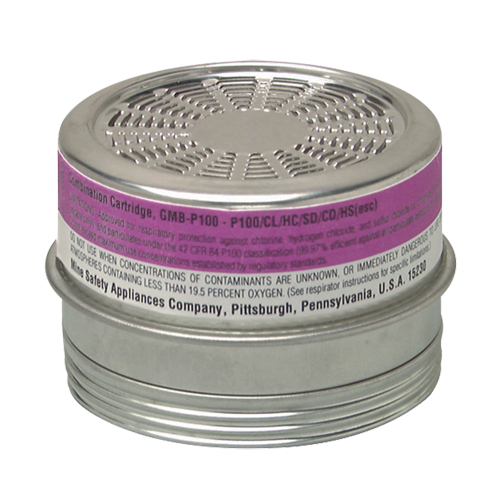 MSA 815179 Comfo&reg; Respirator Cartridges, Gas/Vapour Cartridge, Acid Gas/P100