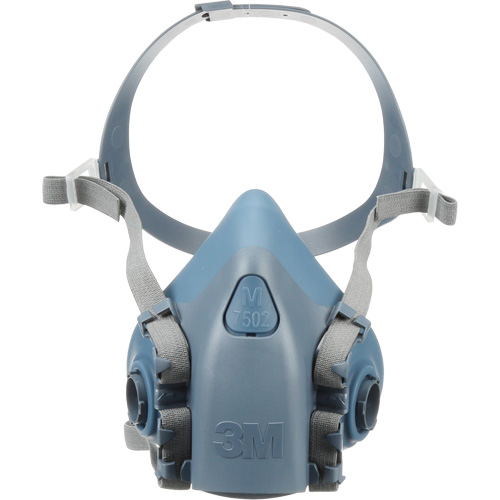 3M 7502 7500 Series Reusable Half Facepiece Respirator, Silicone, Medium