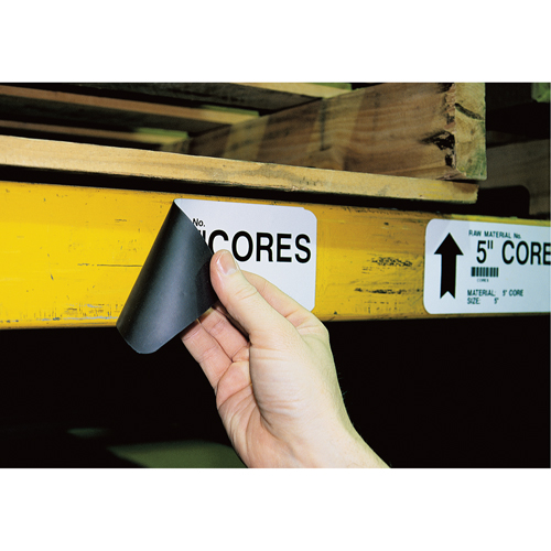 Brady 76687 Printer Tape, Magnetic Supply, White, 2.5" Width