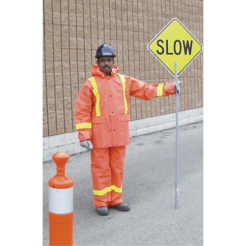 SAI115 Tornado Traffic Rain Suit PVC Medium High Visibility Orange