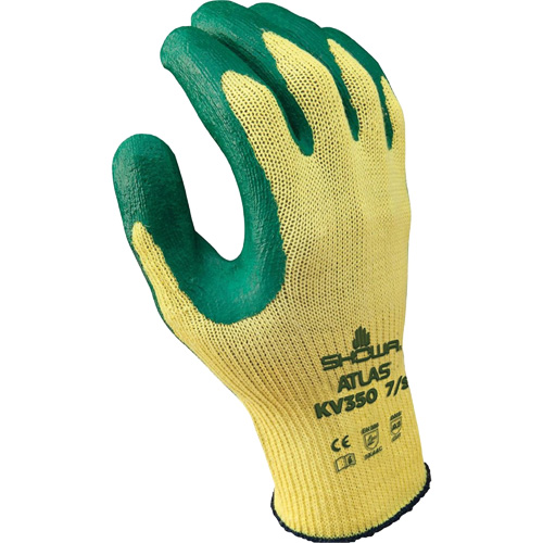 Showa KV350L-09 Gants r&eacute;sistants &agrave; la coupe KV350, Taille Grand, Rev&ecirc;tement Nitrile, Enveloppe en Kevlar, ASTM ANSI niveau A3/EN 388 niveau C