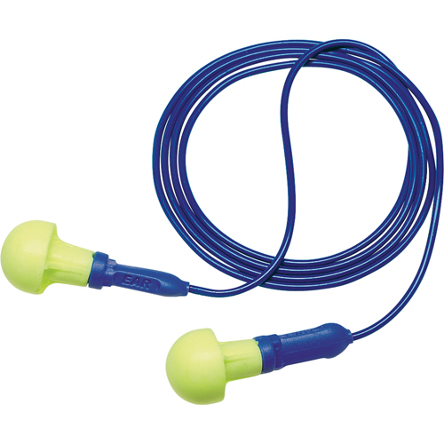 3M 318-3000 Bouchons d'oreilles d&eacute;tectables E-A-R Push-ins, Avec cordon, Taille unique, Vrac - Sac en poly, NRR dB NRR 28 dB