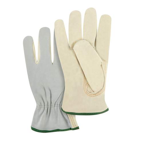 Zenith Safety Products SAJ652 Split Back Driver's Gloves, Medium, Grain Cowhide Palm