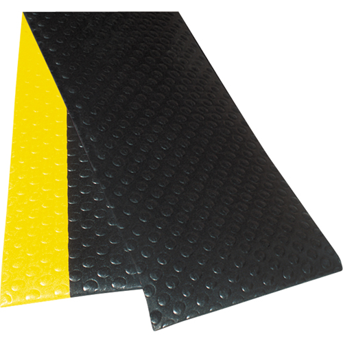 Notrax 417S0312BY Tapis &agrave; surface &agrave; bulles Sof-Tred No 417 avec Dyna-Shield, &agrave; bulles, 3' x 12' x 1/2", Noir/Jaune, PVC