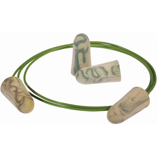 Moldex 6609 Bouchons d'oreilles Camo Plugs, Vrac - Sac en poly, Avec cordon