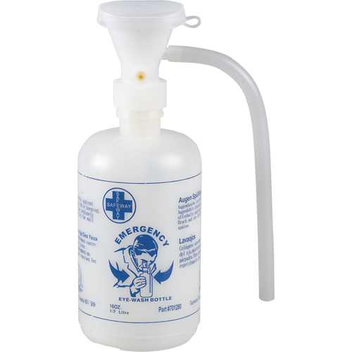 WASIP LTD. F4573301 Accessoires pour poste de douche oculaire - Gouttes ophtalmiques, bouteille vide