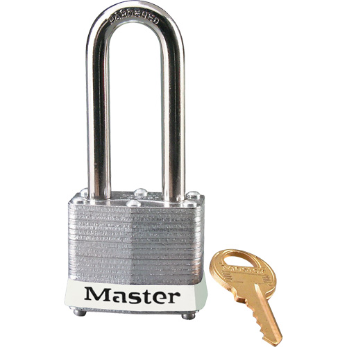 Master Lock 3LHWHT Series 3 Lockout Padlocks, Safety Padlock, Keyed Different, Laminated Steel, 1-9/16" Width