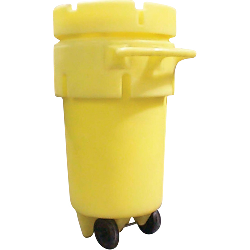 Enpac 1259-YE Barils de r&eacute;cup&eacute;ration sur roues Overpack 50, 50 gal. US, Mobile